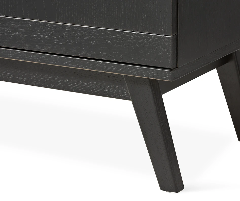 Vilgot - Tv-bänk, 132x38x55 cm - Svart