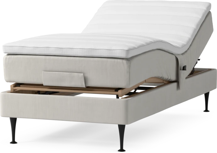 Roma Family, Ställbar säng, enkelsäng med bäddmadrass, B 80-120