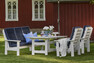 Tullgarn - Utegrupp med 2 fåtöljer, soffa, dynor och bord - Vit