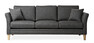 Eden - 3-sits soffa - Svart