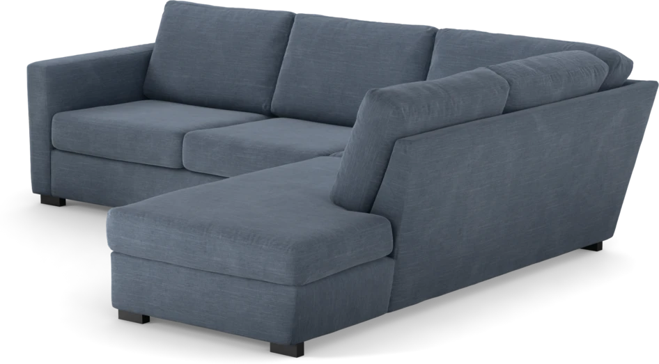 Friday - 2,5-sits soffa med divan höger - Blå