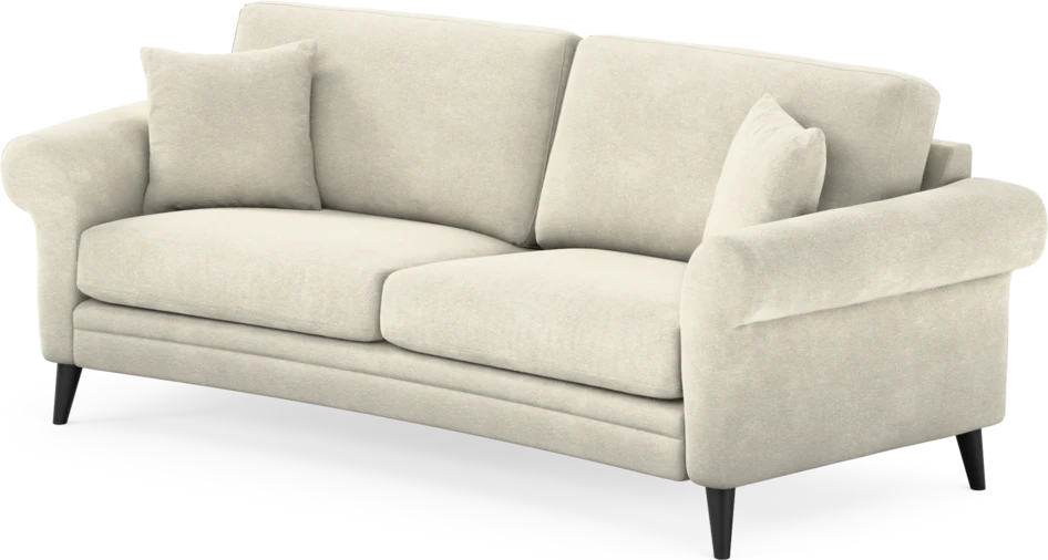 Eden - 2,5-sits soffa svängd - Vit