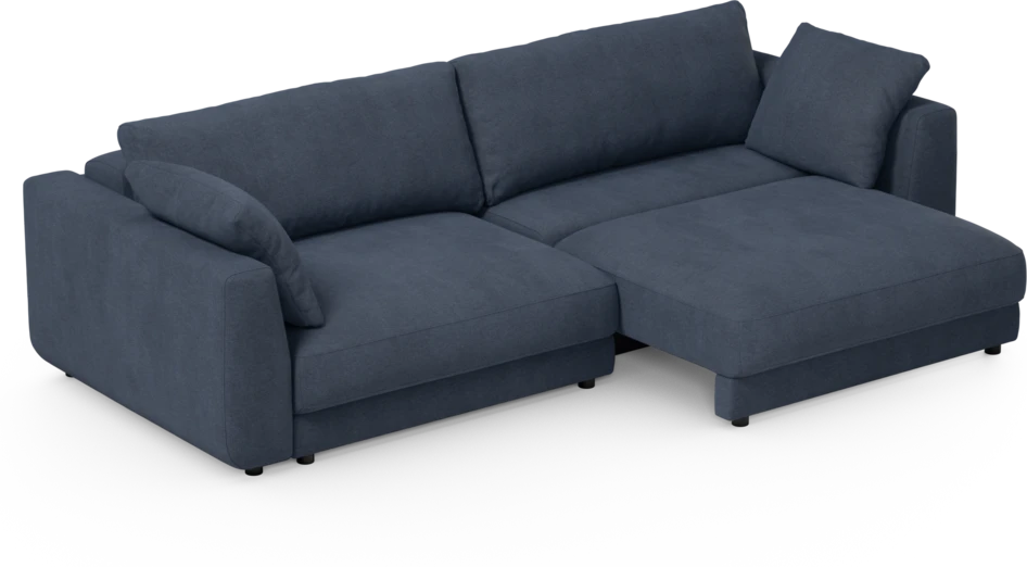 Amie - Bäddsoffa 4-sits - Blå