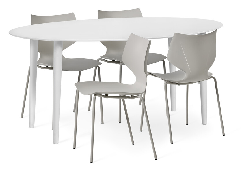 Plaine - Matgrupp med 4 stolar Pyret - Beige