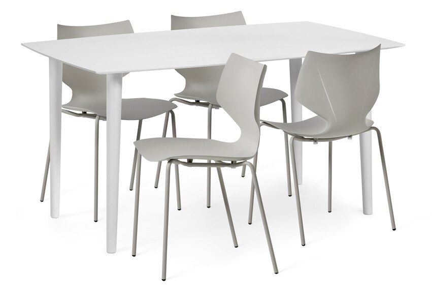 Plaine - Matgrupp med 4 stolar Pyret - Beige