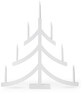 Pagod - Adventsljusstake - Vit