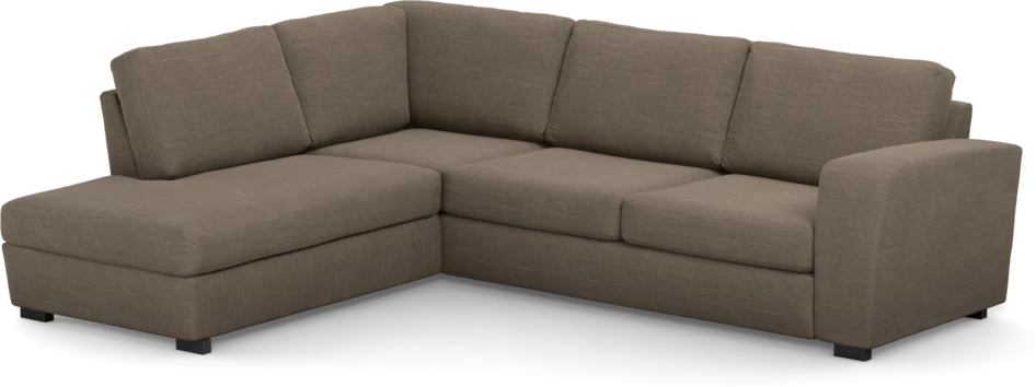 Friday - 2,5-sits soffa med divan vänster - Brun