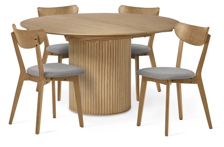 Cord - Matgrupp med 4 stolar Harry - Beige