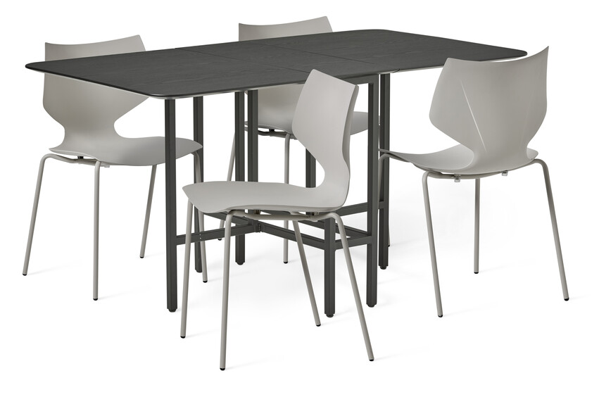 Uppsala - Matgrupp med 4 stolar Pyret - Beige