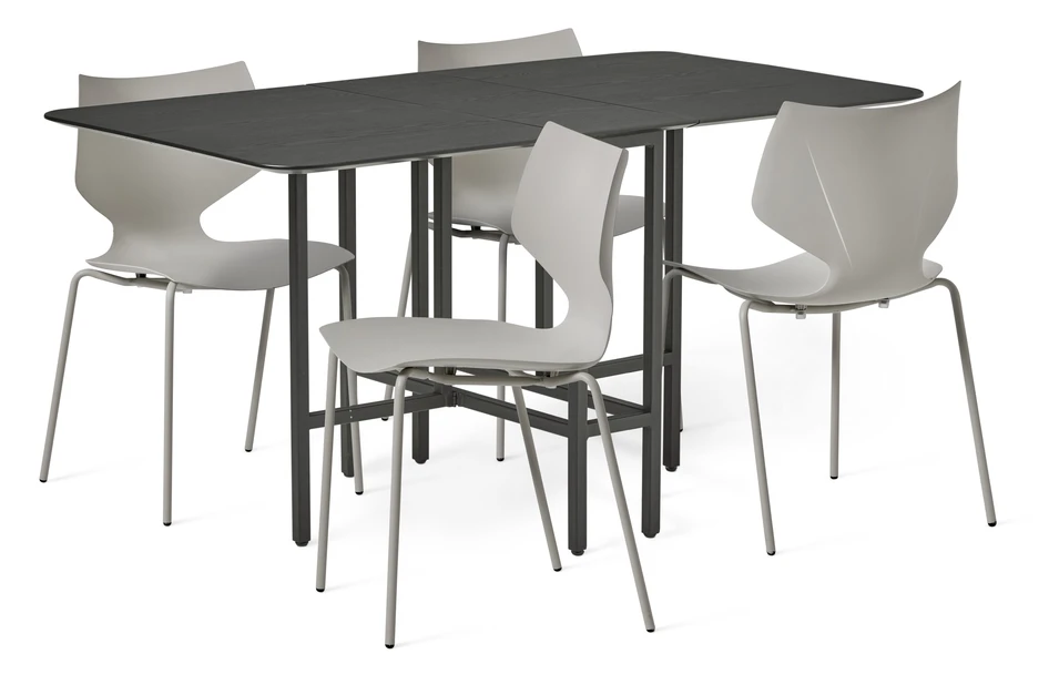 Uppsala - Matgrupp med 4 stolar Pyret - Beige
