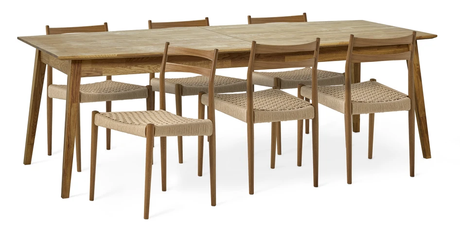 Ekerö - Matgrupp med 6 stolar Ines - Beige