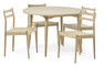 Nordic - Matgrupp med 4 stolar Cord - Beige