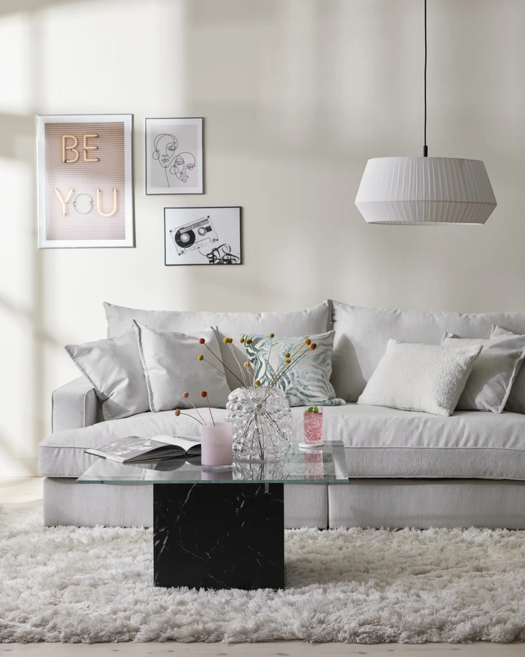 Rossi - 3-sits soffa, hel dyna - inspiration