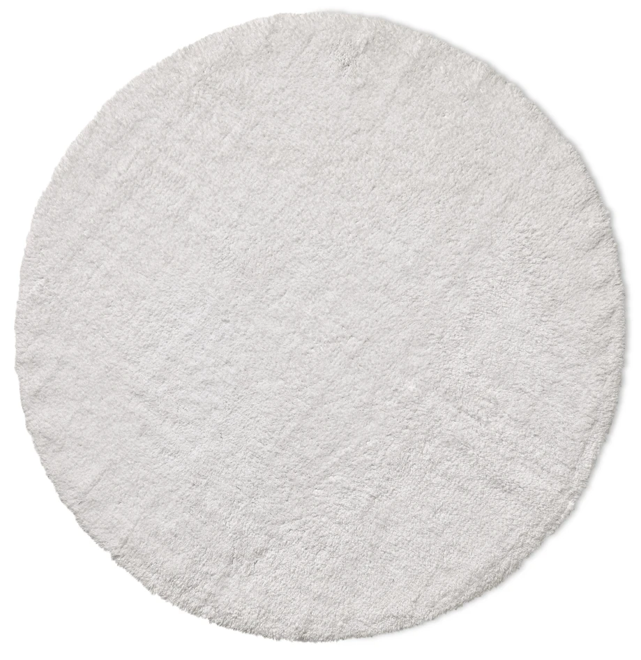 Soft - Badrumsmatta,  Ø 90 cm - Vit
