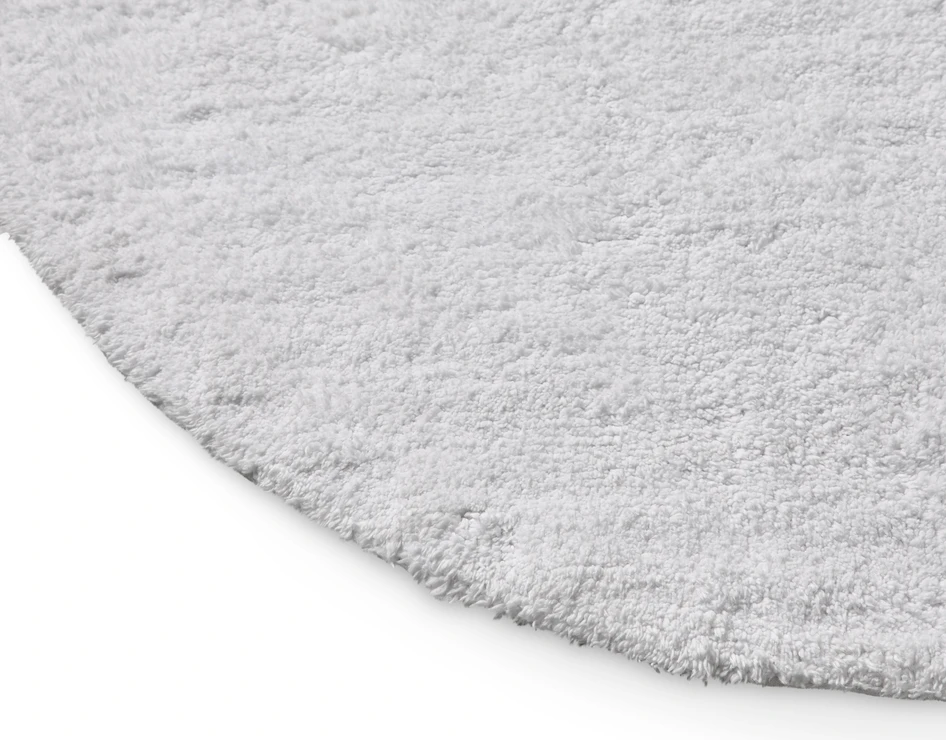 Soft - Badrumsmatta,  Ø 90 cm - Vit