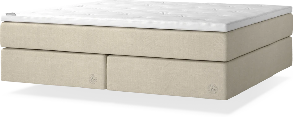 Cape Farewell Exclusive - Kontinentalsäng, dubbelsäng med svävande utseende - Beige