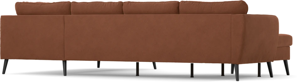 County - 3-sits soffa med schäslong vänster och divan höger - Orange
