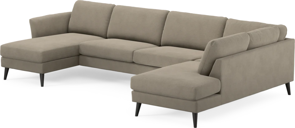 Bridge - 3-sits soffa med schäslong vänster och divan höger - Beige