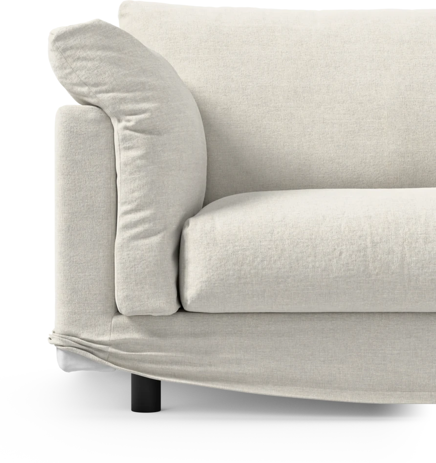 Cherrie Klädsel - Klädsel till 3-sits soffa med divan höger - Vit