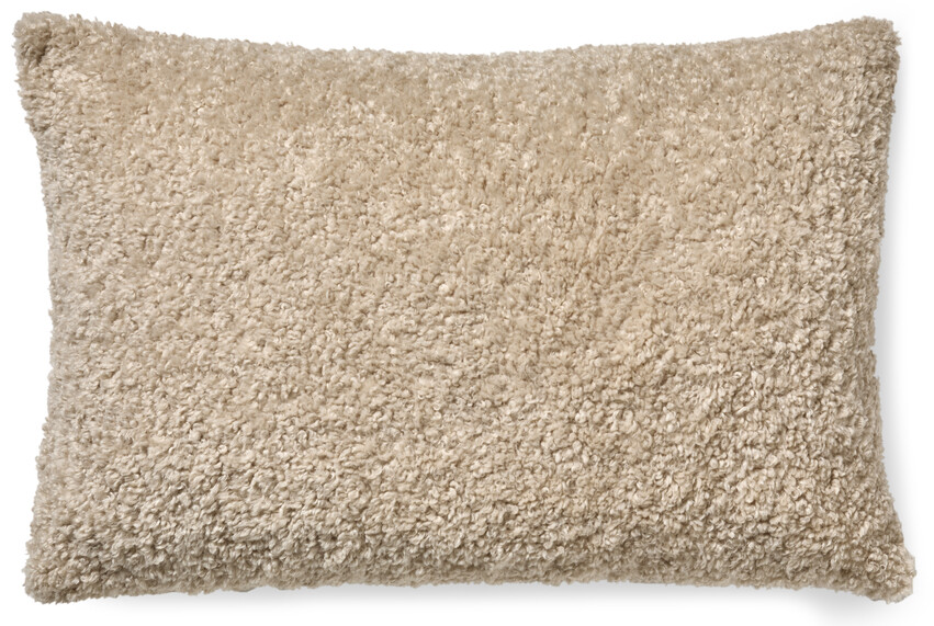 Curly - Prydnadskudde, 40x60 cm - Beige