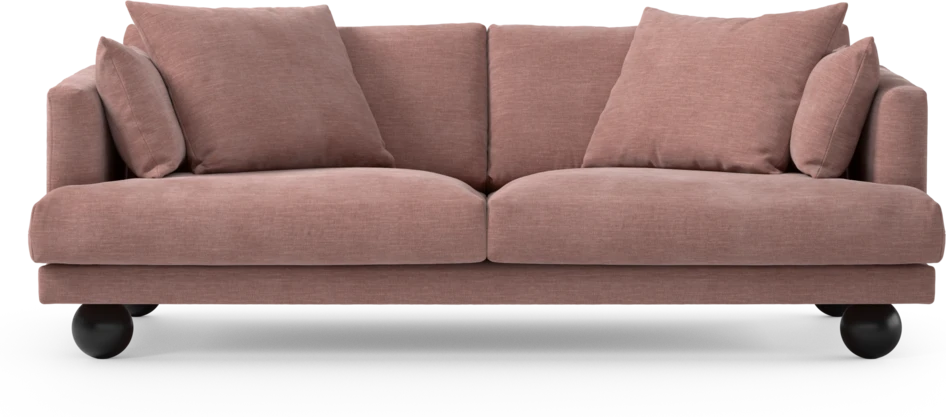 Harper - 3-sits soffa - Rosa