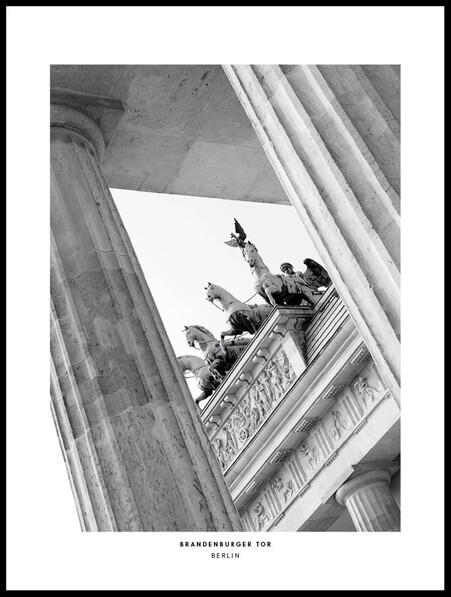 Brandenburger Tor - Poster - Vit