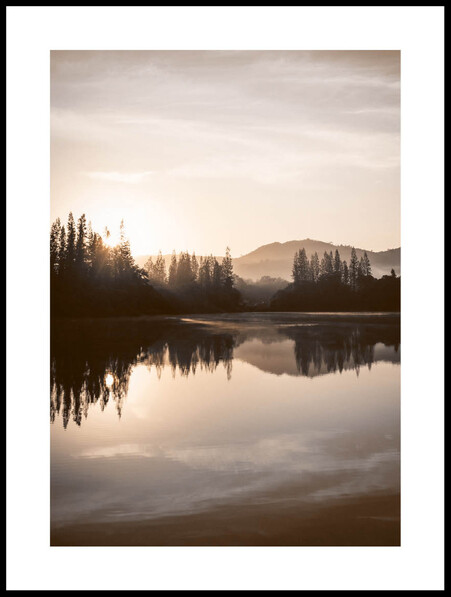 Morgondimma - Poster - Beige