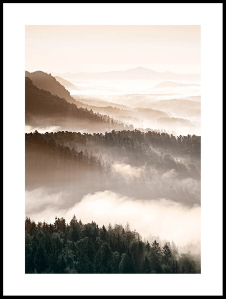 Skogens Dimma  - Poster - Beige