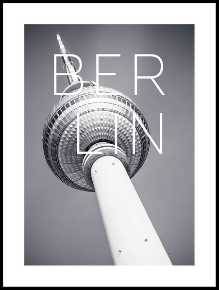 Tv Torn I Berlin - Poster - Vit