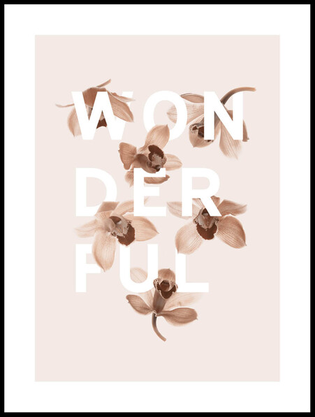 Wonderful - Poster - Rosa