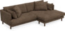 Harper - 4-sits med schäslong XL höger - Brun