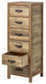 Woodenforge - Byrå med 6 lådor, 48x45x132 cm - Brun