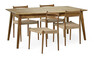 Ekerö - Matgrupp med 4 stolar Cord - Beige