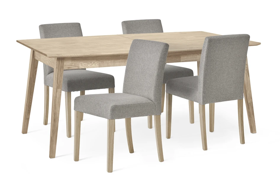 Ekerö - Matgrupp med 4 stolar Ekenäs - Vit