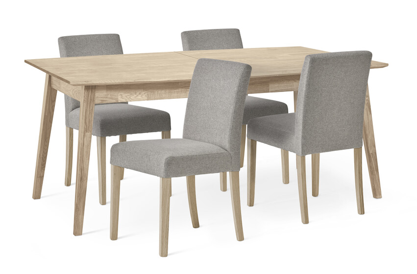 Ekerö - Matgrupp med 4 stolar Ekenäs - Vit