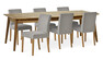 Ekerö - Matgrupp med 6 stolar Ekenäs - Beige