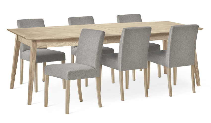 Ekerö - Matgrupp med 6 stolar Ekenäs - Vit