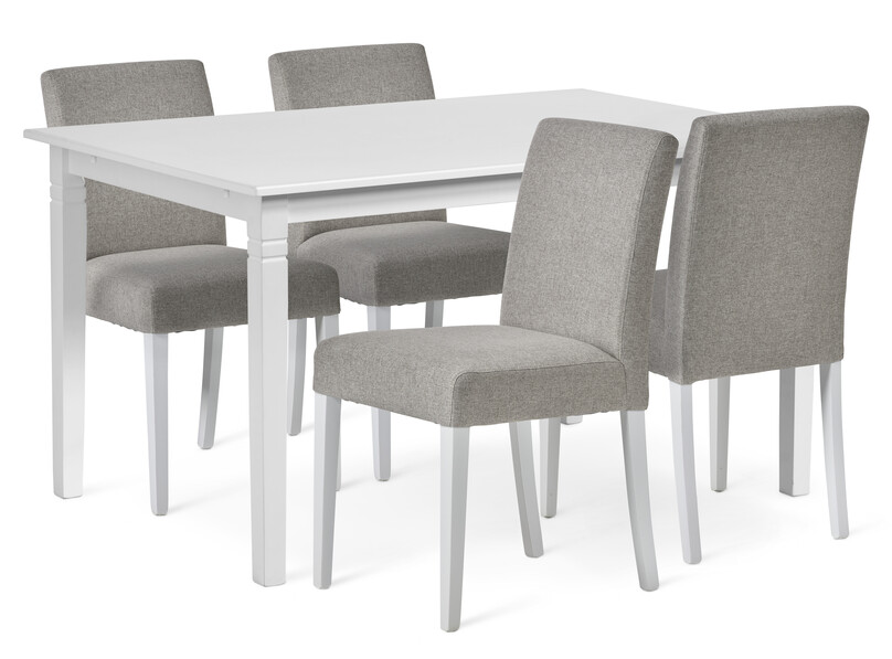 Alice - Matgrupp med 4 stolar Ekenäs - Vit