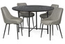 Gotham - Matgrupp med 4 stolar Leon - Beige