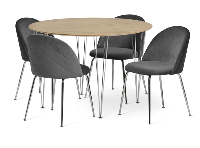 Plaine, Matgrupp med 4 stolar Kiwi