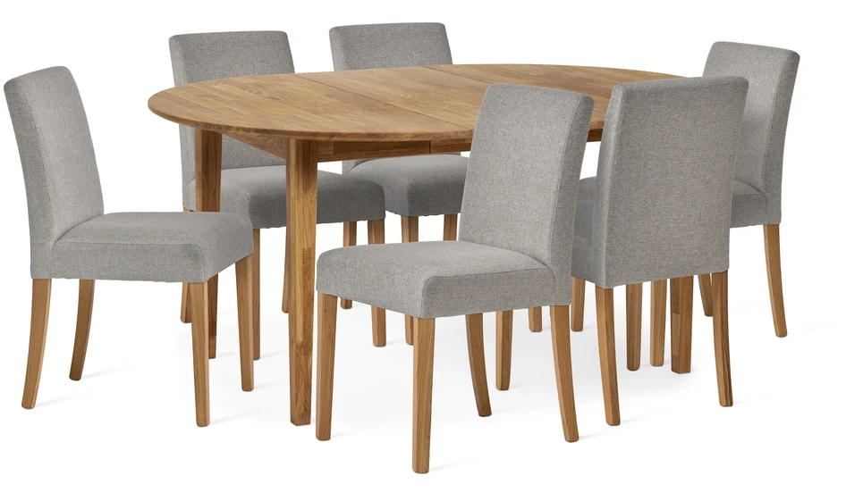 Ekerö - Matgrupp med 6 stolar Ekenäs - Beige