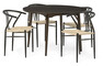 Nordic - Matgrupp med 4 stolar Yngve - Beige