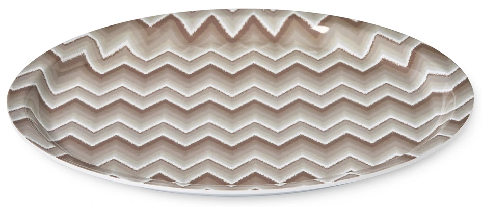 Zacharias - Bricka, Ø 38 cm - Brun