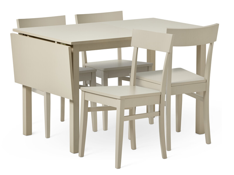 Moa - Matgrupp med 4 stolar Mia - Beige