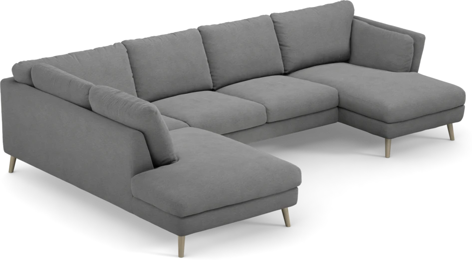 Madison - 2-sits soffa med divan vänster och schäslong höger - Grå