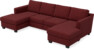 Friday - 2-sits soffa med två schäslonger - Rosa