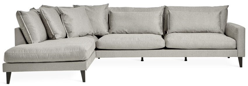 Leone - 3-sits soffa med divan XL vänster - Grå