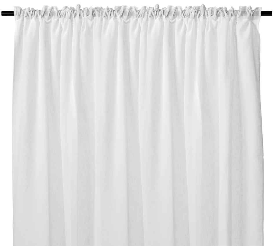 Sunnan - Gardin, 1-pack, 290x300 cm, Extra bred - Vit
