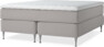 Delux Exclusive - Kontinentalsäng, dubbelsäng med bäddmadrass - Grå