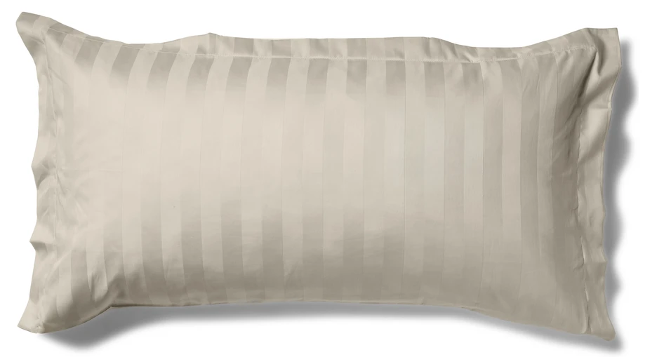 Kensington - Örngott till hotellkudde i bomullssatin, 50x90 cm - Beige